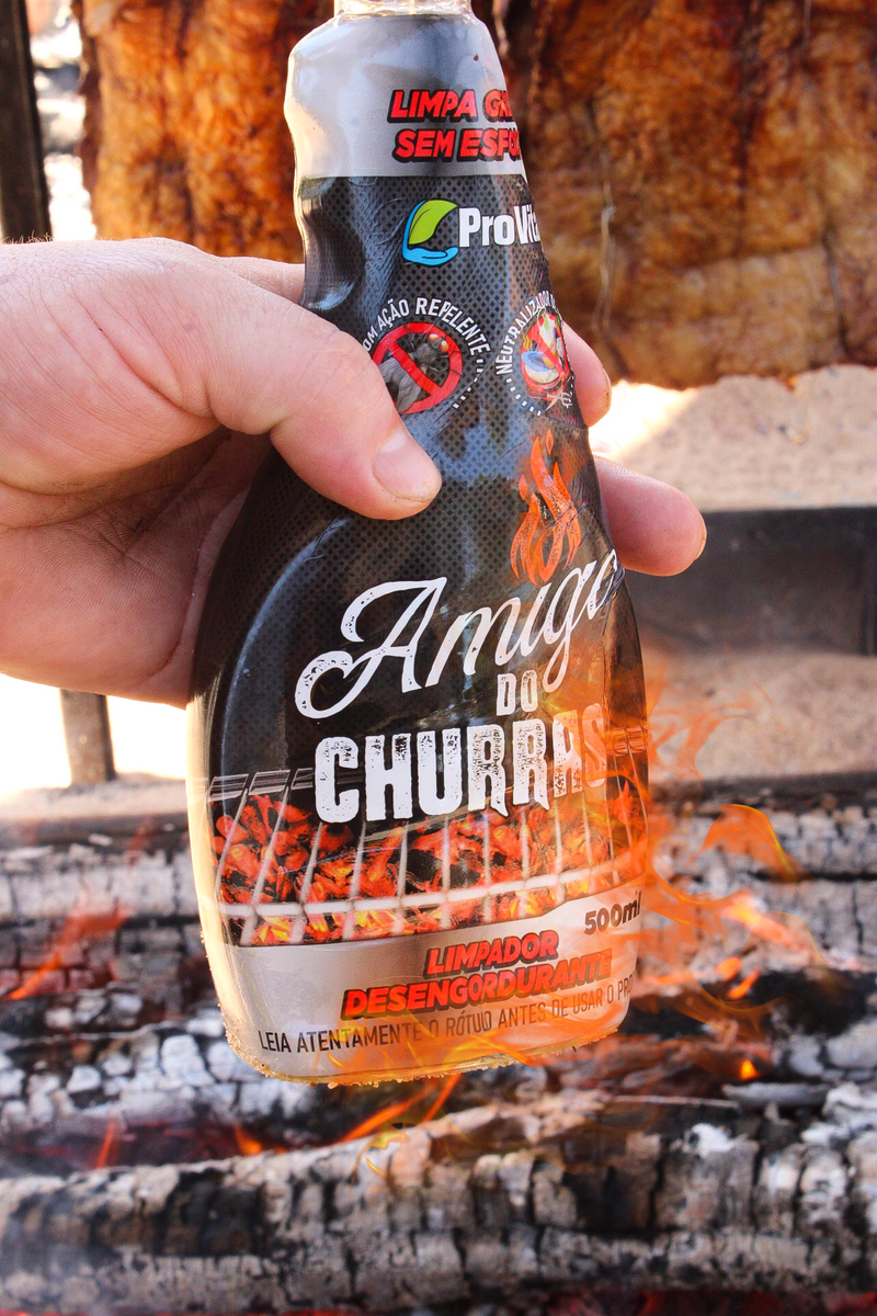 Limpa Grelha Forno I Amigo Do Churras I Provita - 500ml - CX 12uni