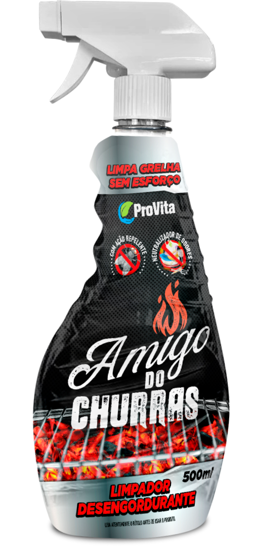 Limpa Grelha Forno I Amigo Do Churras I Provita - 500ml - CX 12uni